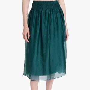 Vince smock waist gathered skirt (large, dark blue waltz) - has flaws